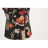 economico Cime-Retrò Vintage Anni 1950 Blusa / Camicia Senza spalline Fiore / Floreale Costume Per donna Mascherata Casual Quotidiano Addio al Nubilato Adulti Top