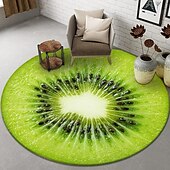 cheap Living Room &amp; Bedroom Rugs-Fruit Rug Floor Mat Non-Slip Round Area Rugs Kitchen Floor Mat Soft Carpet for Bedroom Livingroom Bedside