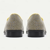 abordables Chaussures en Tissage Texturé-Homme Mocassins et Slip On Mocassins de confort Nylon Microfibre Confortable Antidérapantes Mocassins Noir / Jaune
