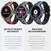 preiswerte Intelligente Armbänder-696 EX103 Smartwatch 1.55 Zoll Smart-Armband Bluetooth Schrittzähler Anruferinnerung Schlaf-Tracker Kompatibel mit Android iOS Herren Freisprechanlage Nachrichterinnerung IP 67 47mm Uhrengehäuse