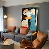 voordelige Olieverfschilderijen-modern olieverfschilderij op canvas handgeschilderd abstract firgure olieverfschilderij handgeschilderd groot abstract olieverfschilderij kunst aan de muur beroemd schilderij voor huisdecoratie foto