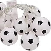 economico Striscie luci a batteria-luci della stringa di calcio luci della stringa della palla di sport euro cup usb o funzionamento a batteria 1.5m 3m 6m lucine mix baseball basket calcio calcio luci a led
