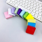 お買い得  事務用品-色付きキューブ付箋ミニins自己粘着付箋紙インデックスノート