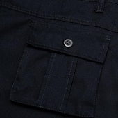 baratos Ar livre-Homens Bermuda Cargo Calção Shorts casuais Bolso multi Perna reta Tecido Conforto Macio Comprimento do joelho Ao ar livre Casual Diário Moda Roupa de rua Preto Azul Marinha Micro-Elástica