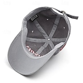 billiga Baseballkeps herr-Herr Basebollkeps Solhatt Trucker Hat Svart Gul Bomull Broderad Mode Ledigt Gata Dagligen Bokstav Justerbara Solskyddskräm Andningsfunktion