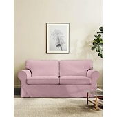 cheap Sofa Cover-2 Seat Sofa Cover or  2 Seat Sofa Bed Cover with Cushion Covers and Backrest Covers For Ektorp Couch Slipcover Washable Furniture Protector  LITB PRIME cover Ektcover