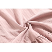 preiswerte Damen Einfache Oberteile-Damen Übergröße Bluse Glatt Brautkleider schlicht Langarm Eine Glocke V Ausschnitt Normale Oberteile Täglich Gefaltet Schwarz Weiß Rosa Rote Khaki Ganzjährig