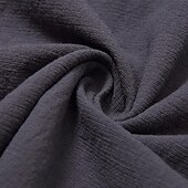 economico Casual da lavoro-Per uomo Camicia Camicia di lino Camicia con colletto cinese Camicia con colletto alla coreana Camicia popover Camicia casual Semplice Vacanza Streetwear Nero Bianco Grigio Manica Corta Collo alla