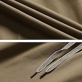 baratos Clássico-Homens Shorts táticos Bermuda Cargo Calção Com Cordão Cintura elástica Bolso multi Tecido Vestível Comprimento do joelho Ao ar livre Diário Acampar e Caminhar Moda Clássico Preto Amarelo