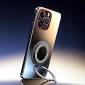 Недорогие Чехлы для iPhone-Чехол для телефона для iPhone 15 Pro Max iPhone 14 Pro Max iPhone 13 Pro Max задняя крышка с подставкой ударопрочный стеклянный камень ПК
