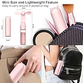 cheap Heating &amp; Cooling-Mini Portable Fan: USB Rechargeable, Quiet Handheld/Desktop Design, Foldable for Office/Home, Powerful 3-Speeds, Ideal for Outdoor Travel, Doubles as Power Bank, Compact Pocket Size
