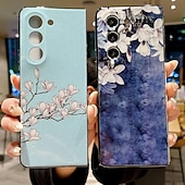 رخيصةأون جراب سامسونج-هاتف غطاء من أجل سامسونج جالاكسي زي فولد 6 Z Fold 5 Z Fold 4 Z Fold 3 غطاء خلفي نحيل جداً ضد الصدمات زهرة الأزهار TPU