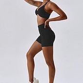 voordelige Sport bh&#039;s-Dames Lichte ondersteuning Sport bh&#039;s Running BH Open achterkant Gekruiste rug Goede top Gewatteerd Fitness Recreatiesport Hardlopen Ademend Lichtgewicht Zacht Zwart Roze Marine Blauw Effen