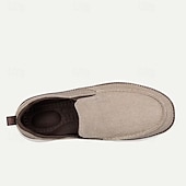 levne Pánské nazouváky a mokasíny-pánské ležérní slip-on plátěné mokasíny – lehké a prodyšné vycházkové boty