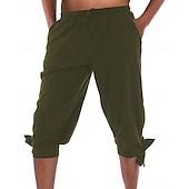 economico Fondi-Retrò Vintage Medievale 17° secolo Mascherata Pantaloni da pirata Fiera del Ren Vichingo Tinta unica Per uomo Costumi da pirata Fantasia Mascherata Festa / Sera Adulti Pantaloni