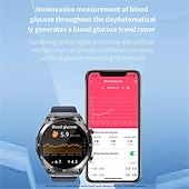 abordables Relojes inteligentes-iMosi ET450 Reloj inteligente 1.39 pulgada Smartwatch Reloj elegante Bluetooth ECG + PPG Monitoreo de temperatura Podómetro Compatible con Android iOS Mujer Hombre Larga espera Llamadas con Manos