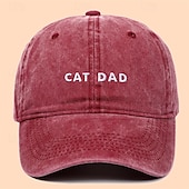 billiga Baseballkeps herr-Herr Basebollkeps Solhatt Trucker Hat Svart Vin Bomull Broderad Mode Ledigt Gata Dagligen Bokstav Justerbara Solskyddskräm Andningsfunktion