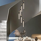 economico Luci a sospensione-lampada a sospensione a led dimmerabile 35/84/50cm 3//5/8/10/12/15/18-luce lampadari di cristallo ingresso incasso plafoniera design cluster soggiorno bancone bar 85-265v dimmerabile solo con