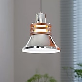 cheap Island Lights-LED Pendant Light Warm White 16/17cm 1-Light Industrial Metal Adjustable Ceiling Hanging Light Electroplated Modern Living Room Bedroom 110-240V