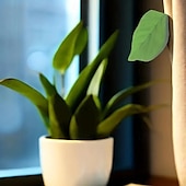 cheap Bookends &amp; Bookmarks-50 Leaf Shaped Sticky Notes Diy Home Wall Photo Decor Green Self Adhesive Memo Back To School Season School Supplies