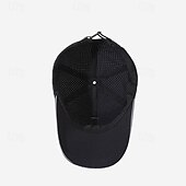 preiswerte Baseballkappe für Herren-Herren Cap Basecap Sonnenhut Kappe Schwarz Weiß Polyester Modisch Brautkleider schlicht Strasse Täglich Buchstabe Einstellbar Sonnenschutz Atmungsaktiv