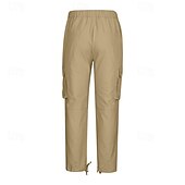 cheap Cargo Pants-Men&#039;s Cargo Pants Trousers Elastic Waist Multi Pocket Plain Wearable Daily Camping &amp; Hiking Classic Black Army Green