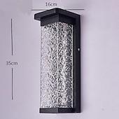 cheap Outdoor Wall Lights-LED Outdoor Wall Lights Multi Color 16cm Single Head New Chinese Style Modern Waterproof Metal Acrylic 20W For Balcony Aisle Garden Villa 110-240V