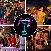 cheap Neon LED Lights-Oktoberfest Cocktail USB Neon LED Sign Light, Luminous Styling Neon Light Beer Bar Club Acrylic Neon Light for Hotel Bar Cafe Birthday Party Teen Room Wall Decoration Light Sign 1PC