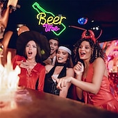 halpa LED-neonvalot-oktoberfest olutaika led valovalo kauppa baari ravintola hotelli koristevalo neon makuuhuone seinä keittiö henkilökohtainen sisustus yövalo usb 1kpl