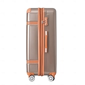 abordables Supports de rangement-Ensemble de valises 3 pièces, bagage de voyage léger et extensible à coque rigide en ABS avec serrure Tsa, roulettes pour hommes et femmes