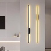 cheap Indoor Wall Lights-LED Indoor Wall Lights Warm White Modern Minimalist Linear Metal Sconce for Living Room Bedroom 110-240V 80cm Single Head Long Tube