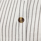 economico Casual da lavoro-Per uomo Camicia Camicia con colletto cinese Camicia con colletto alla coreana Camicia popover Maglietta informale Camicia di cotone A strisce Da mare Hawaiano Nero Bianco Rosa Viola Manica lunga A