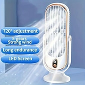 cheap Heating &amp; Cooling-Portable Air Conditioner Fan, Large Battery Dual Motor Household Small Air Cooler, 5-speed Air Cooling Fan 720 ° Surround Air Blower, Office, Tourism, Camping, Outdoor RV Portable USB Fan, Thanksgiving Halloween Christmas Gift