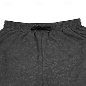 baratos Shorts de moletom-Homens Shorts de moletom Calção Shorts de verão Bolsos Com Cordão Cintura elástica Tecido Conforto Curto Esportes Diário Para Noite Moda Casual Preto Verde Micro-Elástica