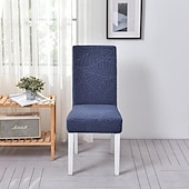 cheap Chair Cover-Water Resistant Elastic Dining Chair Cover for Dining Room Kitchen Wedding Hotel Banquet Restaurant Anti-dirty Seat Chair Covers