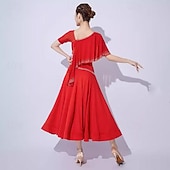 preiswerte Standard-Tanzsaal-Gesellschaftstanz-Wettbewerbskleid für Damen, moderne Tanzkostüme, nationaler Standardtanz, Walzerkleid