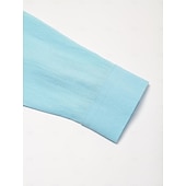 voordelige Klassiek-Voor heren Overhemd linnen overhemd Zomer overhemd Strand Kleding Overhemd met knopen Effen Casual Dagelijks blauw Lange mouw Revers Lente &amp; Herfst Kleding