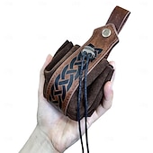cheap Accessories and More-Medieval Renaissance Waist Belt Viking Fancy Dress Men&#039;s Women&#039;s Celtic Viking Fantasy Halloween Carnival Performance LARP Adults Belt Sscabbard Magic Bottle
