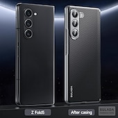 economico Cover Samsung-Cover per Samsung Galaxy Z Fold 5 Z Fold 4 Custodia Posteriore Adsorbimento Magnetico Supporto Ricarica Wireless Antishock Retro PC