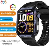 رخيصةأون الأساور الذكية-696 LW10 ساعة ذكية 2.6 بوصة سوار الذكية بلوتوث ECG + PPG عداد الخطى تذكرة بالاتصال متوافق مع Android iOS رجالي مكالمات بدون يد تذكرة بالرسالة IP 67 علبة ساعة 42 ملم