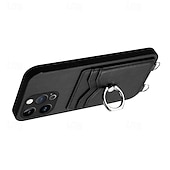 economico Cover per iPhone-telefono Custodia Per iPhone16 iPhone 15 Pro Max Plus iPhone 14 13 12 11 Pro Max Plus Mini SE Per retro Supporto ad anello Slot per schede Resistente agli urti Retrò TPU Metallo pelle sintetica