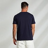 ieftine Tricouri și maieuri pentru bărbați de elită-Bărbați Grafic Tricou Tee Top Manșon scurt Tricou Stil Nautic Cămașă Modă Exterior Casual Stradă Casual Zilnic Alb Bleumarin Primavara vara Îmbrăcăminte S M L XL XXL