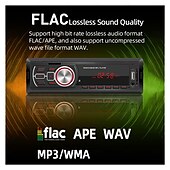 お買い得  車用Bluetoothキット/ハンズフリー-カーラジオ 1 DIN Bluetooth対応 AUX入力 TFカード Uディスク オートステレオ マルチメディアオーディオ MP3プレーヤー ヘッドユニット リモコン付き