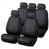 economico Coprisedili per auto-set completo coprisedile per auto compatibile con airbag universale interni auto fodera protettiva per sedile in tessuto resistente all&#039;usura in fibra di poliestere