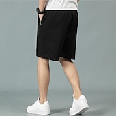 baratos Clássico-Homens Shorts táticos Bermuda Cargo Calção Com Cordão Cintura elástica Bolso multi Tecido Vestível Comprimento do joelho Ao ar livre Diário Acampar e Caminhar Moda Clássico Preto Amarelo