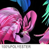  Homme Animal Flamant rose Oiseau Maillots de bain Shorts de bain Shorts de Surf Taille Moyenne Mode Designer Fête Plage Piscine Cordon de serrage Avec Poches Taille Élastique Designer Vêtement Tenue