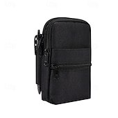 baratos saco de telefone universal-Capa de telefone jeans universal de 7,2 polegadas bolsa de cintura com zíper bolsa de cintura pendurada diagonal bolsa cruzada