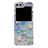 cheap Samsung Cases-Phone Case For Samsung Galaxy Z Flip 6 Z Flip 5 Back Cover Ultra Thin Shockproof Flower Floral TPU