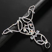 abordables Bracelets-Bracelets Bagues Femme Géométrique Papillon Précieux Mode Luxe Bracelet Bijoux Argent Dorée Forme Géométrique pour Mariage Cadeau