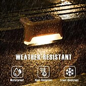billiga Utomhuslampetter-1st 1 W Vägglampor för Utomhusbruk LED Solbelysning Pathway Lights &amp; Lanterns Soldriven Varmvit Vit Multifärg 3.7 V 1 LED-pärlor